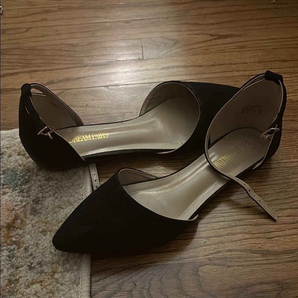 size 10 business professional flats Dream Paris Women's Black Flats